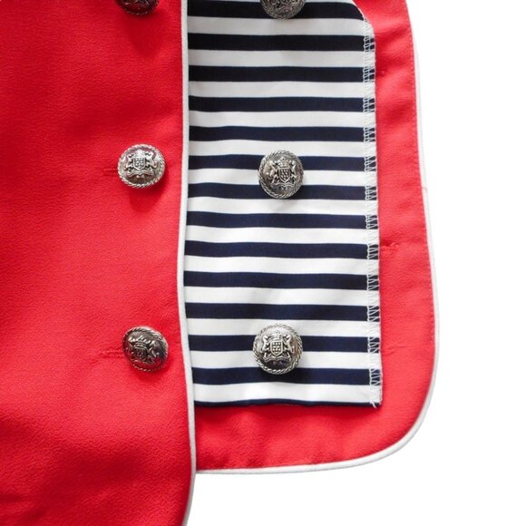 Sag Harbor Top Womens 18 Coral Polyester Sleeveless Layered Look Buttons Career - Picture 9 of 13